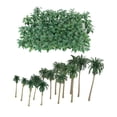 thumbnail image 3 of Modelo de plástico Modelo de paisaje de palmeras de coco con hojas trituradas, 3 of 6