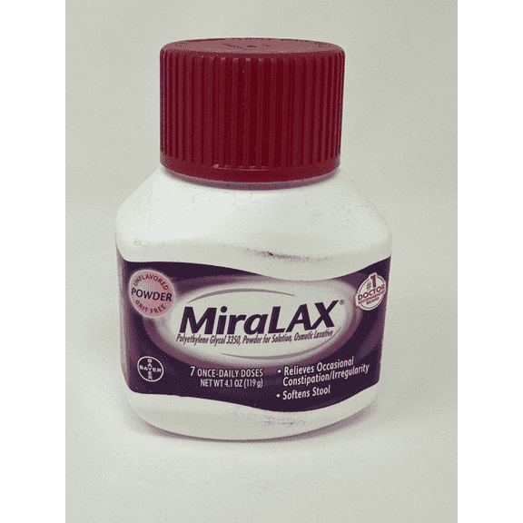MiraLAX Laxative Reduces Constipation & Irregularity Powder, 4.1oz, 5-Pack