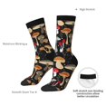 thumbnail image 4 of Bingfone Compression Socks for Women and Men Long Socks for Running Athletic Cycling Nurse- Various Mushrooms, 4 of 6