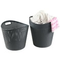 thumbnail image 5 of Yesdate 6-Pack 30 L Plastic Laundry Hamper, Large Plastic Storage Basket, Gray, 5 of 8