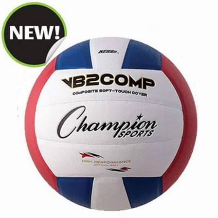 8.25 in. VB Pro Comp Series Volleyball - Red, Blue & White