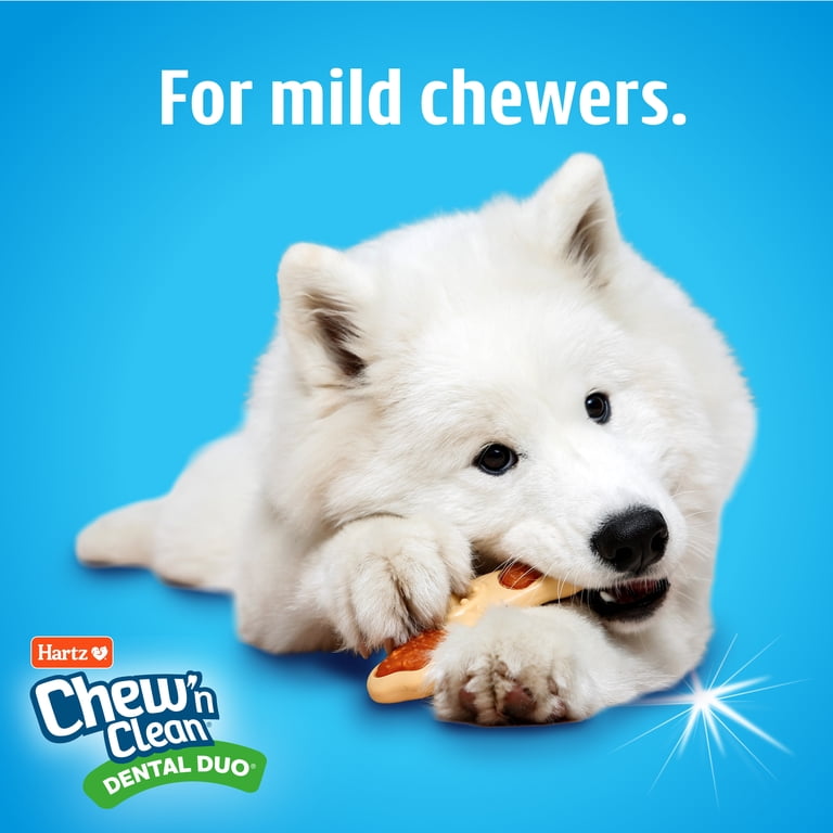 Hartz Chew 'n Clean Tri-Point Dog Toy, Chicken Flavor, Small photo 4