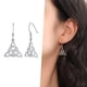 thumbnail image 2 of Pendientes de gota de plata esterlina Silvora Vintage Triquetra nudo celta, 2 of 7