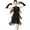 Black, variant on Lovskoo Women Latin Dance Dress Sequin Tassel Fringe Flapper Dress 1920S Cocktail Dress Tango Ballroom Dancing Costume Black