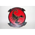 thumbnail image 2 of HSM-49 Scorpions Plaque, 14", Mahogany, Navy, 2 of 2