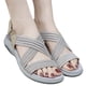thumbnail image 1 of Sandalias Casuales Playa Verano Planas Deportivas Punta Abierta Suave para Mujeres, 1 of 9