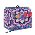 thumbnail image 2 of FOR U DESIGNS Boho Mandala Flower Kitchen Aid Mixer Cover with Pocket Foldable Protective Stand Mixer Covers Dust Cover Compatible with Kitchen Aid 6-8 Quart Bowl Lift - L, 2 of 8