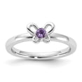thumbnail image 5 of Auriga Fine Jewelry 925 Sterling Silver Amethyst Ring for Women Size 9, 5 of 6