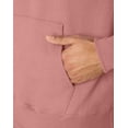 thumbnail image 4 of Hanes Ultimate Men's Heavyweight Fleece Hoodie Mauve L, 4 of 6