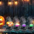 thumbnail image 6 of Teissuly Halloween Witch Cauldron Maker - Mr. Halloween Cauldron - Flame LED Cauldron Black Witch Kettle - Maker With Flame LED Lights - Flame LED Maker Spray To Decorat, 6 of 9