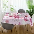 thumbnail image 6 of GZHJMY Pink Butterfly Tablecloth, Rectangle Waterproof Washable Polyester Table Cover for Picnic Dinner Holiday Party Decor, 54 x 54 Inch, 6 of 7