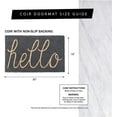 thumbnail image 2 of Fleur De Lys Vinyl Back Half Round Coco Doormat, 19.5-Inch by 29.5-Inch, 2 of 4