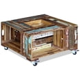 thumbnail image 2 of vidaXL Coffee Table Solid Reclaimed Wood 27.6"x27.6"x13.8", 2 of 10