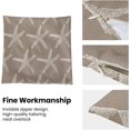 thumbnail image 5 of Summer Pillow Covers 18x18 Set of 2, Tan Starfish Decorative Throw Pillows Linen Coastal Beach Cushion Pillow Covers for Sofa Couch Outdoor Decor, 5 of 6