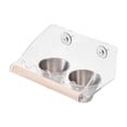 thumbnail image 2 of Comedero para pájaros, comedero para pájaros, taza, estación de alimentación, tazón de comida para pájaros a prueba de derrames, taza para loros L 2 tazas, 2 of 9