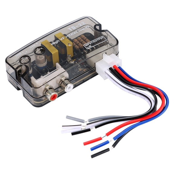 Convertidor De Audio Para Coche De 12V, Adaptador Convertidor De Nivel De Altavoz De Línea De Alta A Baja Frecuencia Estéreo Rca Methold VI003811-00