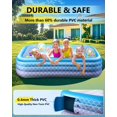 thumbnail image 4 of Piscina Inflable Sunrio 2025 Mejorada 312L para Niños/Adultos Rosa, 4 of 9