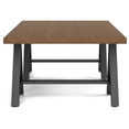 thumbnail image 3 of Simpli Home Sawhorse Industrial 48 inch Wide SOLID WALNUT WOOD and Metal Coffee Table, 3 of 6