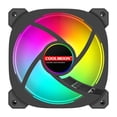 thumbnail image 4 of Ventilador RGB direccionable de 5 piezas Wdftyju ventiladores ARGB de 6 pines 12 cm reverso negro, 4 of 8
