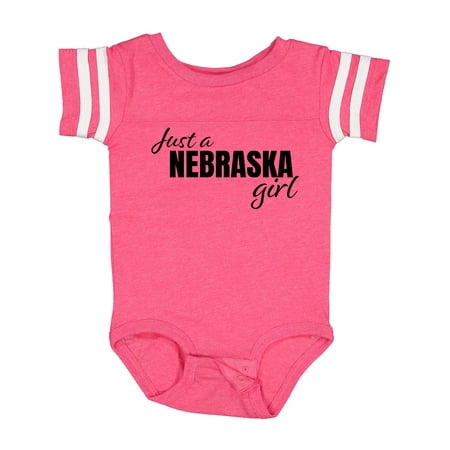 

Inktastic Just a Nebraska Girl Born and Raised Gift Baby Girl Bodysuit