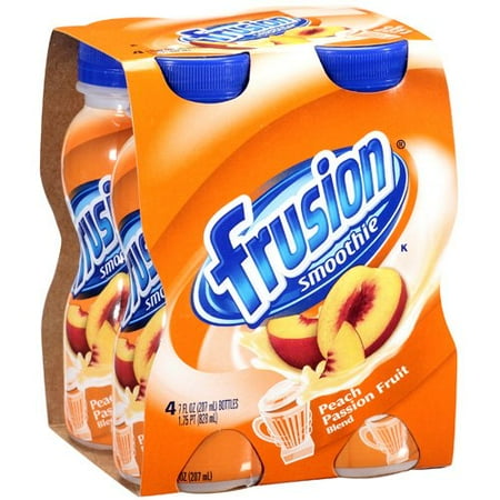 Frusion Peach Passion Fruit Blend 4 Bottles Smoothie, 1.75 Pt