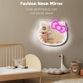 thumbnail image 2 of Espejo de luz de neón LED personalizado Hello Kitty decorativo de pared bonita con espejo de nuevo diseño, 2 of 4
