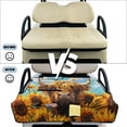 thumbnail image 6 of Pzuqiu Highland Cow Sunflower Quilted Golf Cart Seat Cover - 2-Person With Pockets, Non Slip Universal Fit for Golfers, 6 of 8