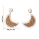 thumbnail image 4 of 1 par de pendientes Retro de verano en forma de luna, joyería colgante para novias, accesorio colgante para el hogar, fiesta en la playa al aire Ropa, zapatos y accesorios Miscelánea Café con leche Qarigey AP011242-02, 4 of 5