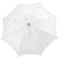 thumbnail image 4 of Mini paraguas de encaje para boda, sombrilla nupcial para niña, decoración de fiesta, accesorio de fotografía de baile, color blanco, 4 of 14