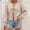 Beige, variant on Women's Tie Front Bow Cardigan Sweaters Knit Long Puff Sleeve Trendy Fall Winter Jacket Coats Beige XL(XL)
