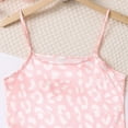 thumbnail image 4 of Uccdo 2Pcs Little Girls Satin Silk Pajama Set, Big Girls Summer Clothes Crop Tops+Pants Sleepwear, 7-12T, 4 of 6