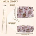 thumbnail image 4 of FORMRS Women Crossbody Purse with Chain Strap Vegan Leather Shoulder Handbag, Pink Gingerbread Houses, 4 of 7