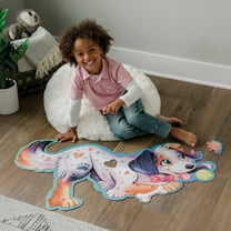 Peaceable Kingdom Shiny Puppy 43-Piece Giant Floor Puzzle for Kids