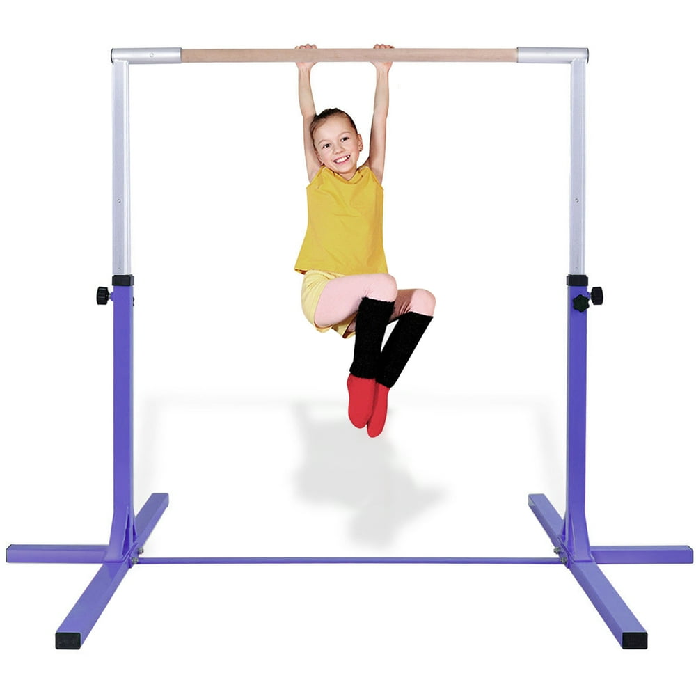Costway Gymnastic Steel Horizontal Training Bar Junior Home Practice 3