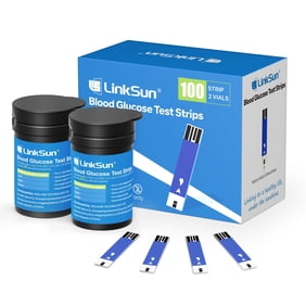 Diabetic Blood Test Strips*100, Used for G-425-1,G-425-2V, G-425-3 Blood Glucose Monitor Only, 0.7&mu;l Blood Sample, Accurate Measurement, Results in 5 Seconds, 2 Bottles of 50 Pc