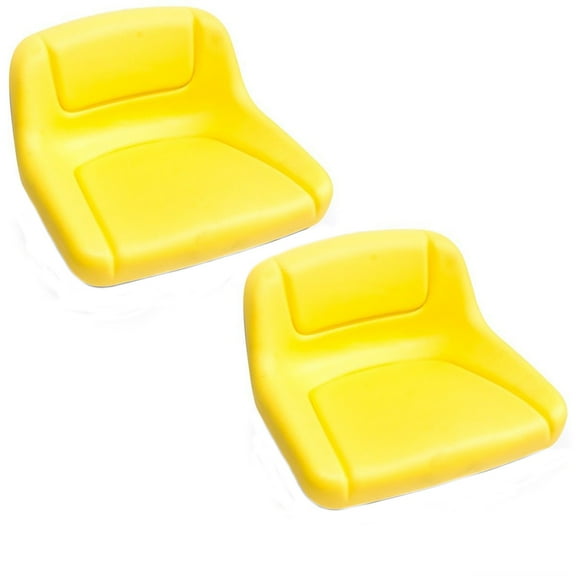 GY20495 Qty 2: Yellow Mid Back Lawn Tractor Seat Fits John Deere