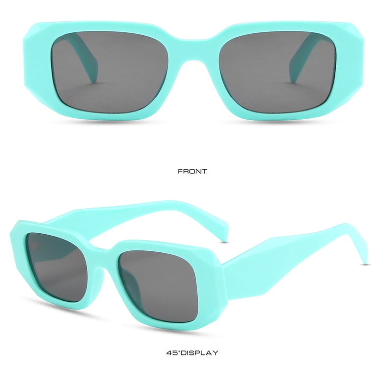 Retro Rectangular Polarized Sunglasses Lightweight Square Frame Amazon.com: VANLINKER Retro Rectangle Polarized Sunglasses  main image 3