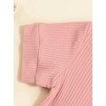thumbnail image 6 of Seyurigaoka Baby Girls Shorts Set, Short Sleeve T-shirt with Elastic Waist Leopard Print Shorts Summer Casual Outfit, 6 of 8