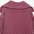 thumbnail image 4 of Uootdi Vintage Sweaters for Women Lapel Plaid Cardigans Button Down Chunky Knit Cardigan Sweater Jacket Coat with Pockets, 4 of 8