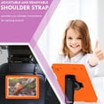 thumbnail image 6 of Nalacover Case for Samsung Galaxy Tab A9 Plus 11-inch 2023/X210/X215/X216, Military Grade Heavy Duty Silicone PC Protection Rugged Cover with Rotating Stand & Handle & Shoulder Strap, Orange, 6 of 10