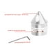 thumbnail image 4 of Cubiertas De Tuercas Auto Partes Delantera Hub Bearing Assembly Compatible Con Softail XL883 XL1200 Plata Baoblaze Cubierta de tapa de la tuerca del eje de la rueda delantera, 4 of 8