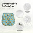 thumbnail image 6 of Picia Lemon Ice Cream Pattern Women's 2 in 1 Athletic Running Shorts High Waisted Workout Casual Gym Sweat Shorts with Comfy Liner Zipper Pockets-XX-Large, 6 of 9