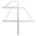 thumbnail image 2 of vidaXL Towel Rack White 95x25x22 cm Iron, 2 of 4