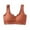 Red, variant on Women Pullover Bras, Color Block Push up Bras with Padding Breathable V-Neck Pull-On Wireless Bralette