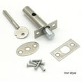 thumbnail image 3 of Tube Well Lock With Keys Stainless Steel With Screws Escutcheon Plates, 3 of 9