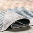thumbnail image 5 of nuLOOM Page Diamond Striped Machine Washable Area Rug, 4' x 6', Beige, 5 of 9