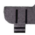 thumbnail image 3 of Toalla de baño para perro Sunnimix Albornoz Suave de secado rápido Gris S, 3 of 3