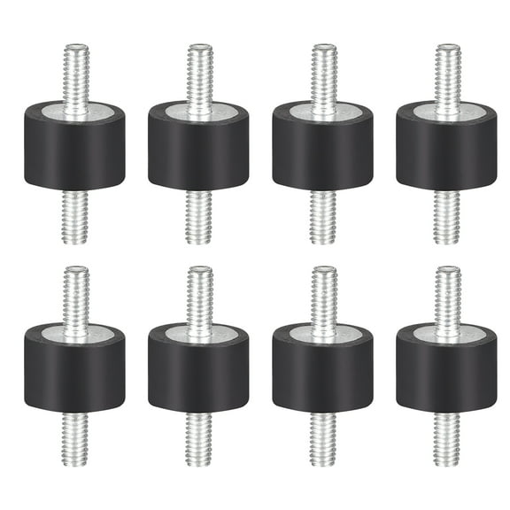 D15 x H10 Rubber Vibration Isolator Mounts Shock Absorber with M4  x 10mm Stud 8pcs