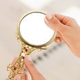 thumbnail image 3 of MasteelfCA 1 Set Portable Makeup Mirror Mini Vanity Mirror with Comb Elegant Mirror, 3 of 8