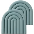 thumbnail image 1 of Salvamanteles de silicona monomono para ollas y sartenes calientes: soportes para ollas elegantes y coloridos, tapetes resistentes al calor (juego de 4), 1 of 5
